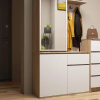 Dulap pentru antreu Akord Entro LPAL / White photo 3