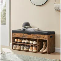 Etajeră pentru încălțăminte Vasagle LHS130B01 44 x 100 x 30 /Rustic Brown /Rustic Brown photo 2