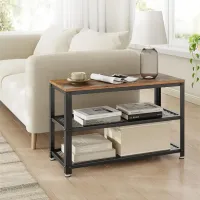 Etajeră pentru încălțăminte Vasagle LBS73X 45 x 73 x 30 /Black /Rustic Brown photo 6