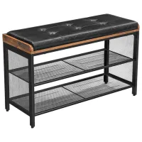 Etajeră pentru încălțăminte Vasagle LBS75X 48 x 80 x 30 /Black /Vintage Brown