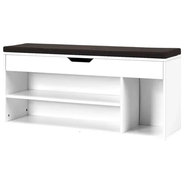 Стеллаж для обуви Costway JV11726 WH 48 x 104 x 30см /White /Белый photo 1