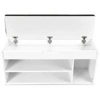 Стеллаж для обуви Costway JV11726 WH 48 x 104 x 30см /White /Белый photo 3