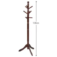 Cuier Costway HW65614BN Masiv / Brown photo 3