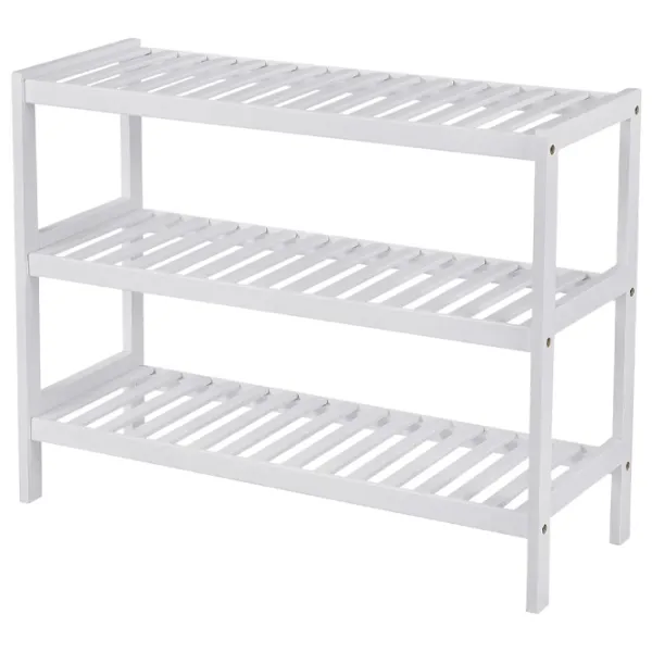 Etajeră pentru încălțăminte Songmics LBS13W 55 x 70 x 26 /White /White photo 1