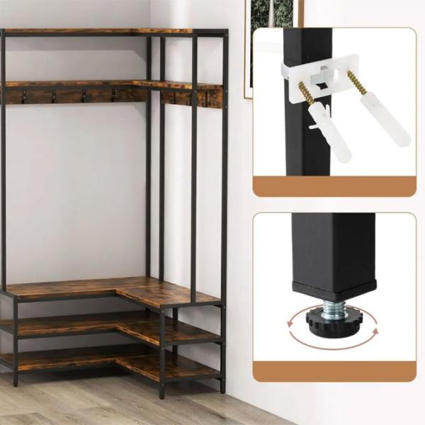 Вешалка Costway HU10555CF Дерево / Коричневый photo 4
