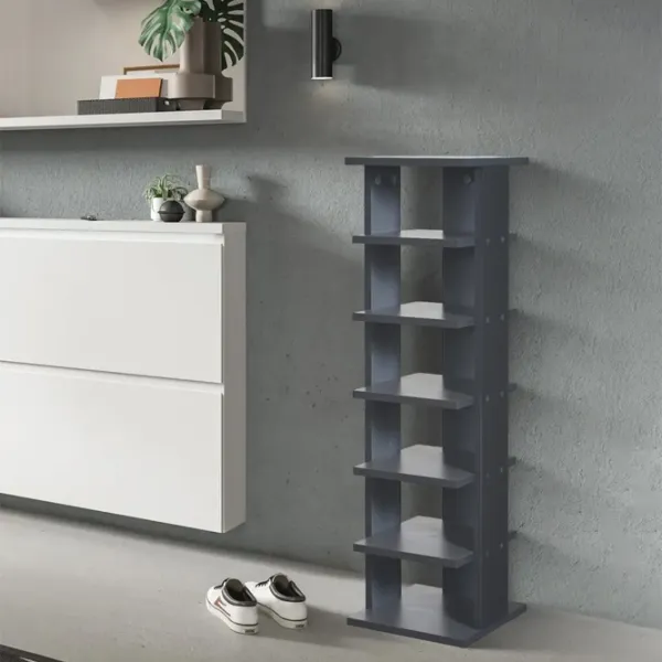 Etajeră pentru încălțăminte Modern Komfi 100 x 28 x 28 /Anthracite /Gray photo 2
