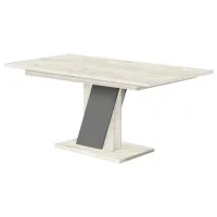 Masă de bucătărie extensibilă Modern Slider  PAL/ Stejar Craft Alb