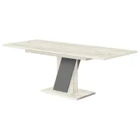 Masă de bucătărie extensibilă Modern Slider PAL/ Stejar Craft Alb photo 2
