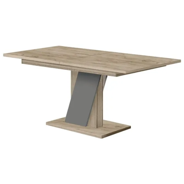 Masă de bucătărie extensibilă Modern Slider  PAL/ Stejar Craft Gri photo 1
