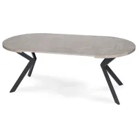 Masă de bucătărie extensibilă Mebel Elite Lukas 250 MDF/ Concrete photo 4
