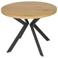 Masă de bucătărie extensibilă Mebel Elite Lukas 250 MDF/ Stejar Craft Auriu