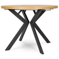Masă de bucătărie extensibilă Mebel Elite Lukas 250 MDF/ Stejar Craft Auriu photo 4