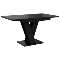 Masă de bucătărie extensibilă Prospero Masiv PAL/ Black marble