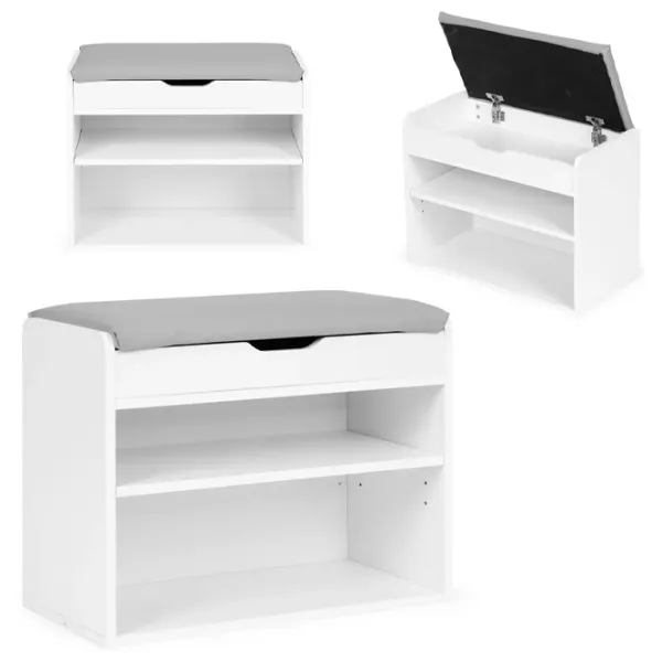 Etajeră pentru încălțăminte Modern Home CHXG01 47 x 60 x 30 /White /White photo 4