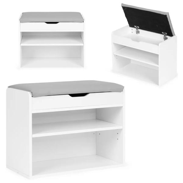 Etajeră pentru încălțăminte Modern Home CHXG01 47 x 60 x 30 /White /White photo 4