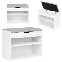 Etajeră pentru încălțăminte Modern Home CHXG01 47 x 60 x 30 /White /White photo 4