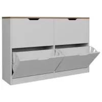Dulap pentru încălțăminte Trendy April 79.2 x 120.5 x 30 /White /White photo 2