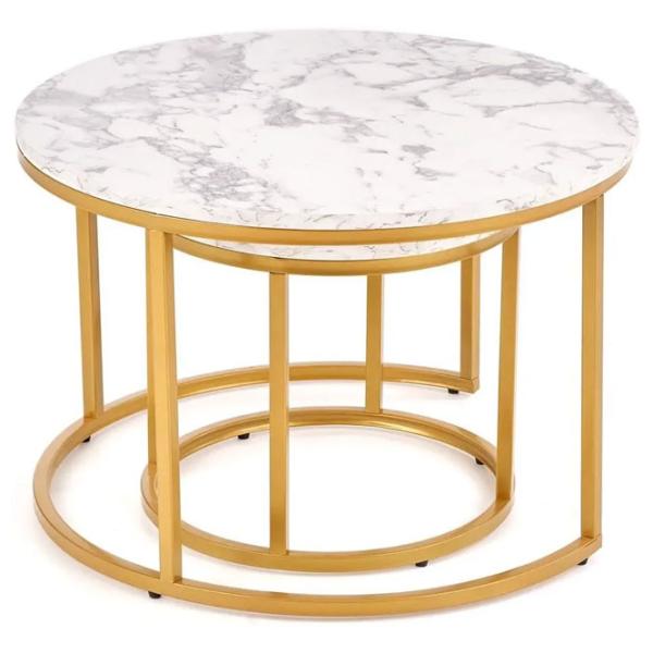 Set măsuțe de cafea Halmar Paola 2 5637849 Marble photo 2