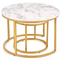 Set măsuțe de cafea Halmar Paola 2 5637849 Marble photo 2