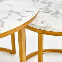 Set măsuțe de cafea Halmar Paola 2 5637849 Marble photo 7