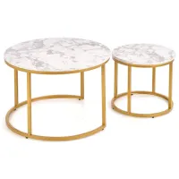Set măsuțe de cafea Halmar Paola 2 5637849 Marble photo 9