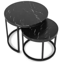 Set măsuțe de cafea Mebel Elite Mauro 5718118 Black marble photo 2