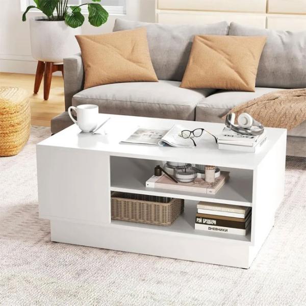 Măsuță de cafea Costway JV12355WH 5804373 White photo 4
