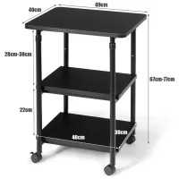 Măsuță de cafea Costway HW62955BK 5637576 Black photo 2
