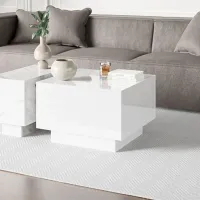 Măsuță de cafea Prospero Moon 5843699 White Gloss photo 3