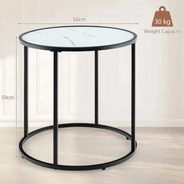 Măsuță de cafea Costway HV10529WH 5798510 White photo 4