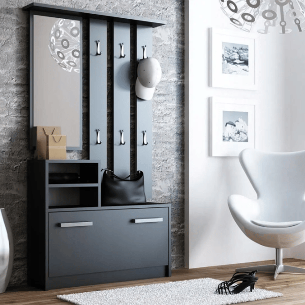 Dulap pentru antreu TopEshop Gar LPAL / Black photo 3