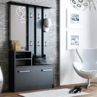 Dulap pentru antreu TopEshop Gar LPAL / Black photo 3