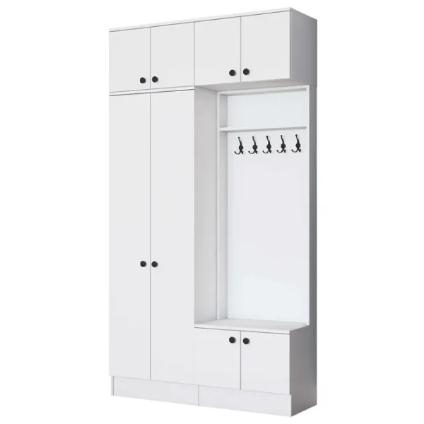 Dulap pentru antreu Mirage Meble EA145 LPAL / White photo 2