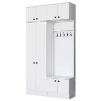 Dulap pentru antreu Mirage Meble EA145 LPAL / White photo 2