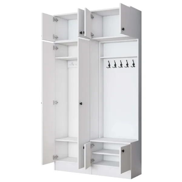 Dulap pentru antreu Mirage Meble EA145 LPAL / White photo 4