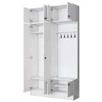 Dulap pentru antreu Mirage Meble EA145 LPAL / White photo 4