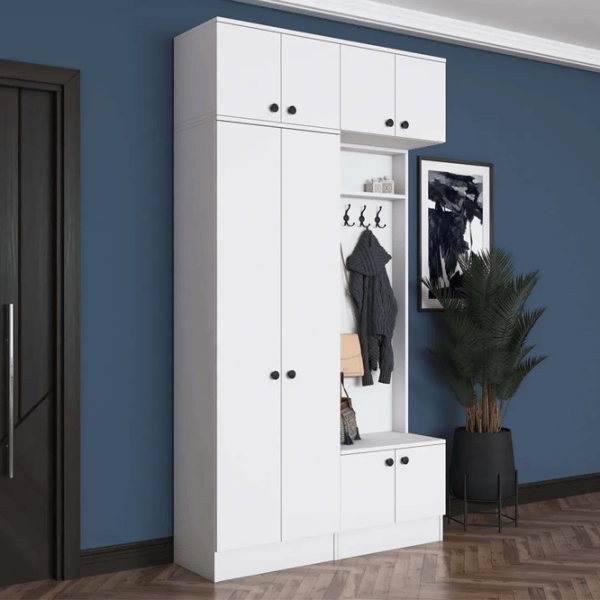 Dulap pentru antreu Mirage Meble EA145 LPAL / White photo 5