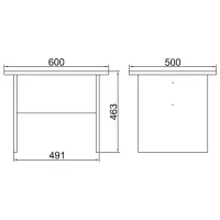 Măsuță de cafea Mirage Design Vario VO2-OB 5868761 White photo 4