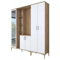 Dulap pentru antreu Mirage Meble EA129 PAL melaminat / White