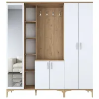 Dulap pentru antreu Mirage Meble EA129 PAL melaminat / White photo 2