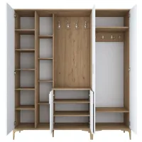 Dulap pentru antreu Mirage Meble EA129 PAL melaminat / White photo 3