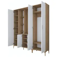 Dulap pentru antreu Mirage Meble EA129 PAL melaminat / White photo 4
