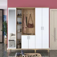 Dulap pentru antreu Mirage Meble EA129 PAL melaminat / White photo 5