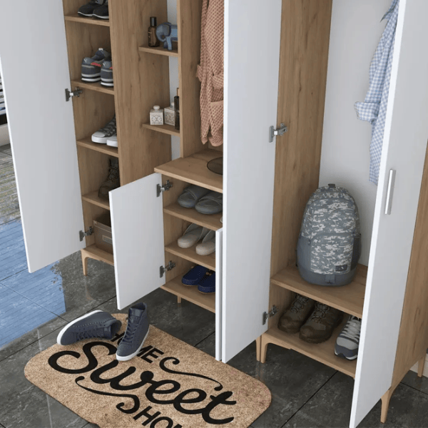 Dulap pentru antreu Mirage Meble EA129 PAL melaminat / White photo 7