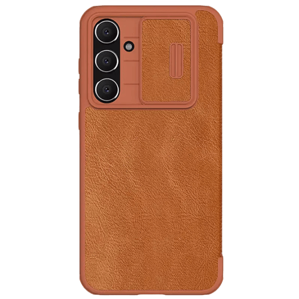 Husă pentru smartphone Samsung Galaxy S23 FE Nillkin / Flip Cover / Piele / Brown photo 1