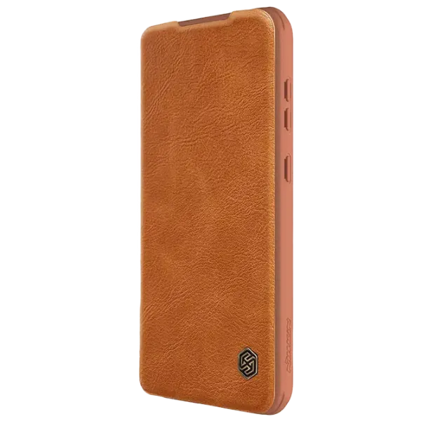 Husă pentru smartphone Samsung Galaxy S23 FE Nillkin / Flip Cover / Piele / Brown photo 3