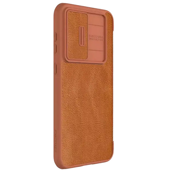 Husă pentru smartphone Samsung Galaxy S23 FE Nillkin / Flip Cover / Piele / Brown photo 4