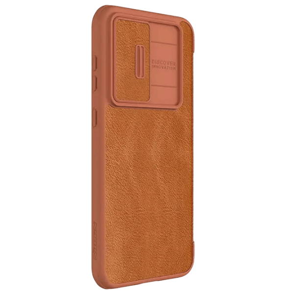 Husă pentru smartphone Samsung Galaxy S23 FE Nillkin / Flip Cover / Piele / Brown photo 4