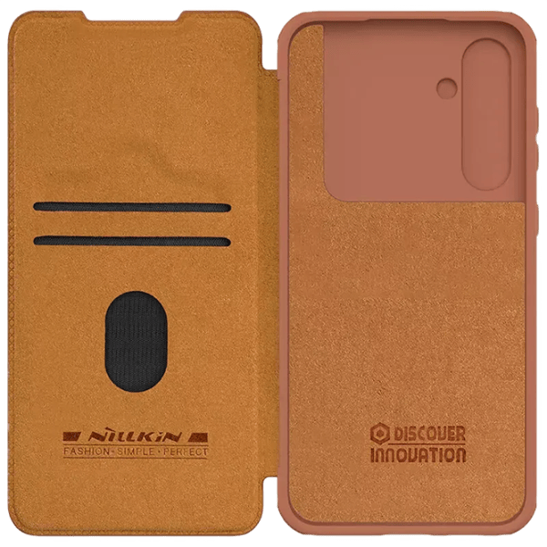 Husă pentru smartphone Samsung Galaxy S23 FE Nillkin / Flip Cover / Piele / Brown photo 5