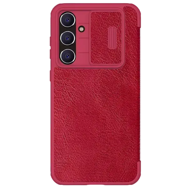 Husă pentru smartphone Samsung Galaxy S23 FE Nillkin / Flip Cover / Piele / Red photo 1